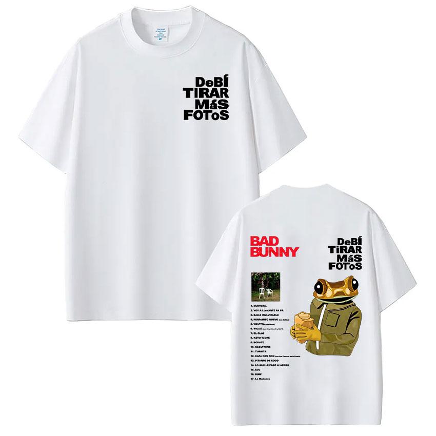 ZX Rapper Bad Bunny Debi Tirar Mas Fotos DTMF T Shirts Mens Women Clothing Fashion Harajuku Tshirt Cotton Short Sleeve Tshirts