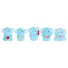 10 Pcs Glow-in-the-dark Cute Baby Elephant Resin Desktop Decorations Ornaments Diy Handmade Hairpin Keychain Accessories Toys