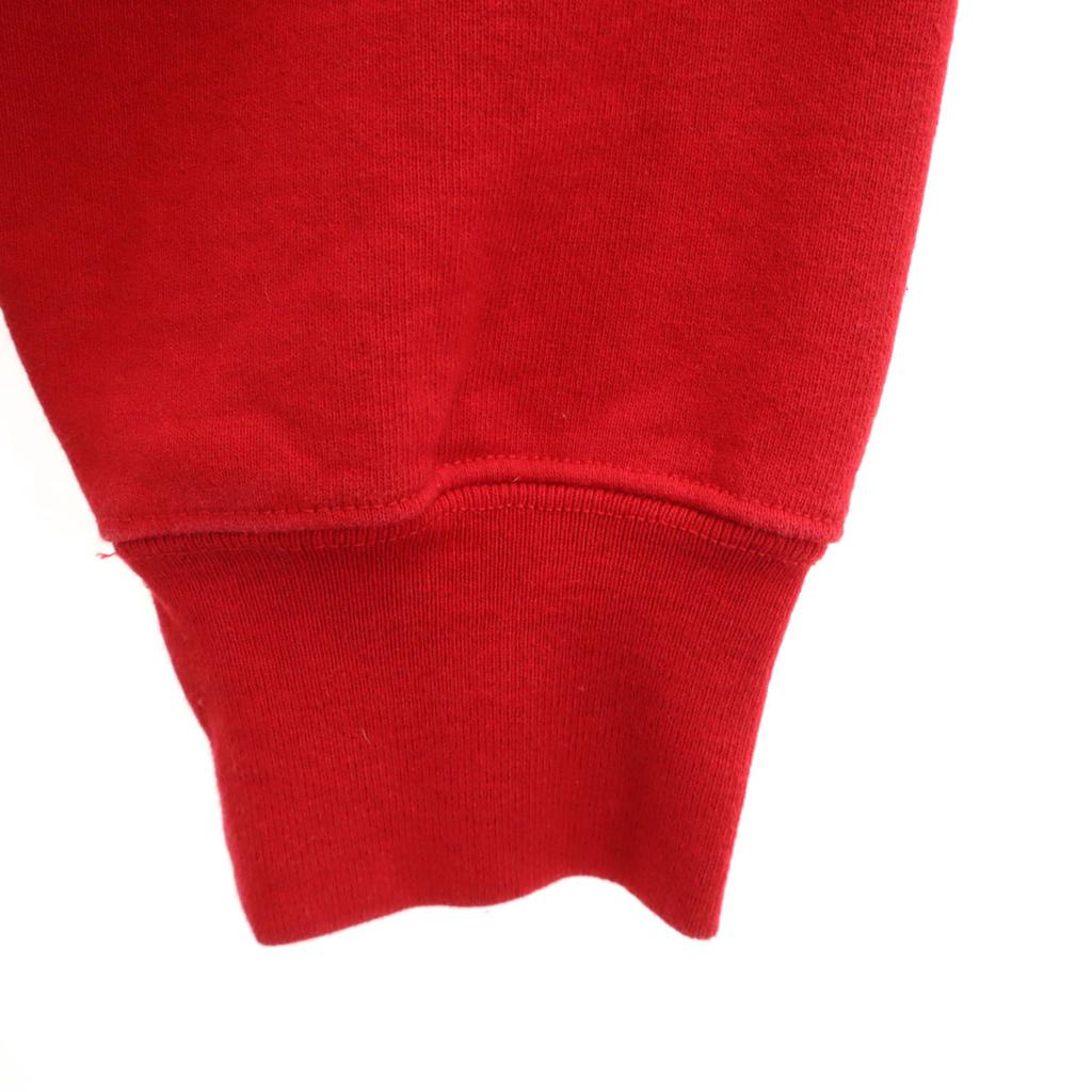 Supreme 21AW Made In Canada Long Sleeve Sweat Trainer M Red Back Brushed Men's Used