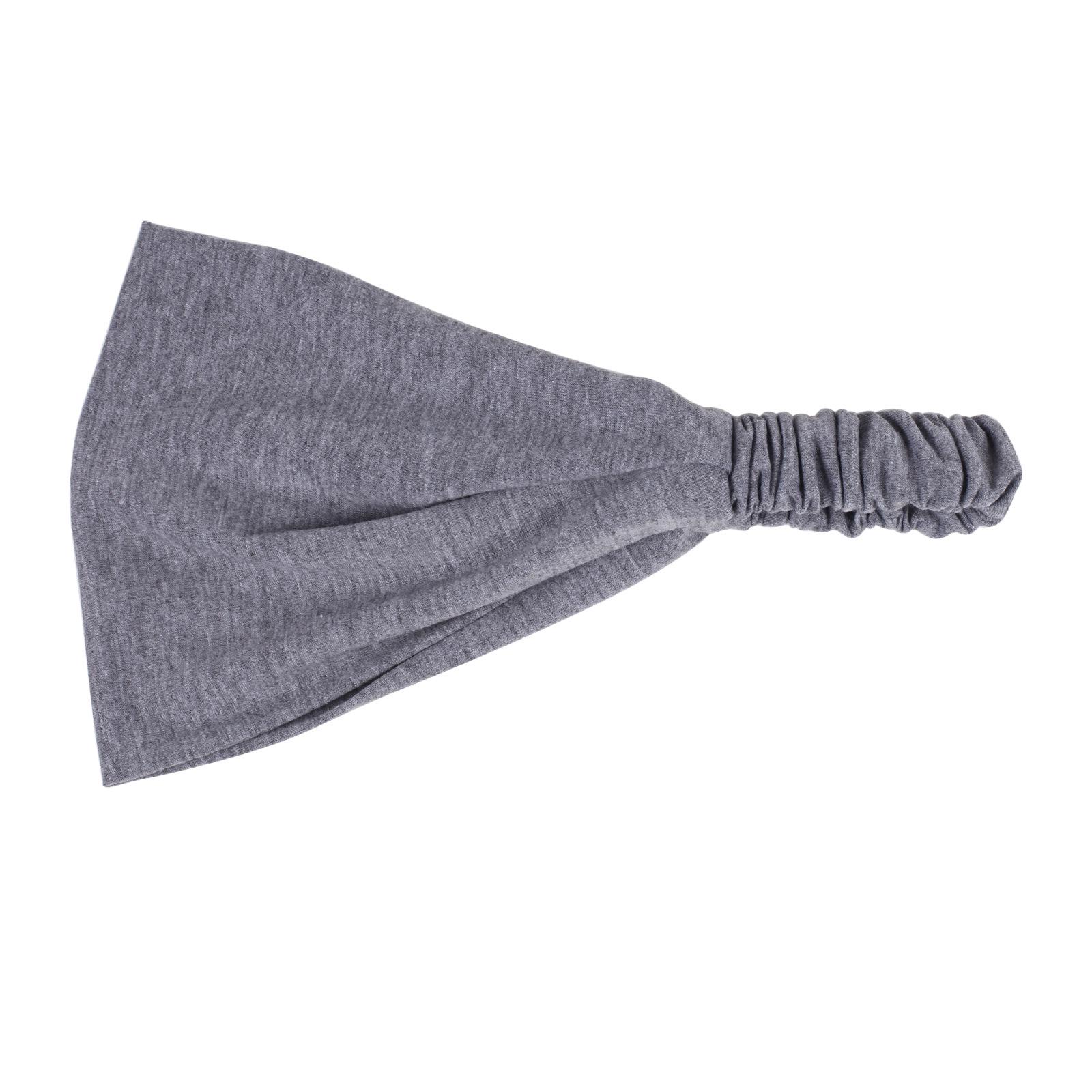 

Однотонная эластичная женская повязка на голову для занятий йогой и спортом