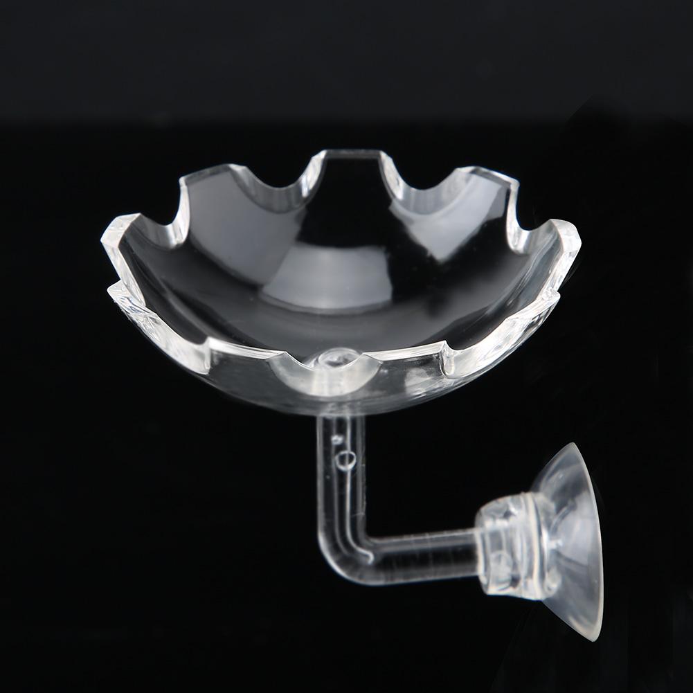 Acrylic Fish Tank Shrimp Feeder Tube with Holder Clip Feeding Bowl Set Aquarium Accessory(20cm)
