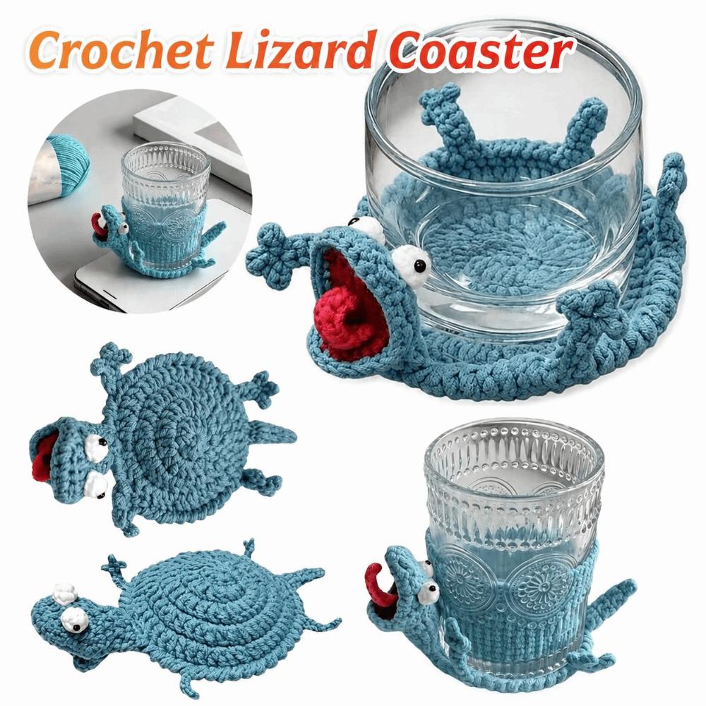 Cartoon Knitted Animal Coaster Creative Drink Insulation Pad Gift Water Cup Mat Cafe Use