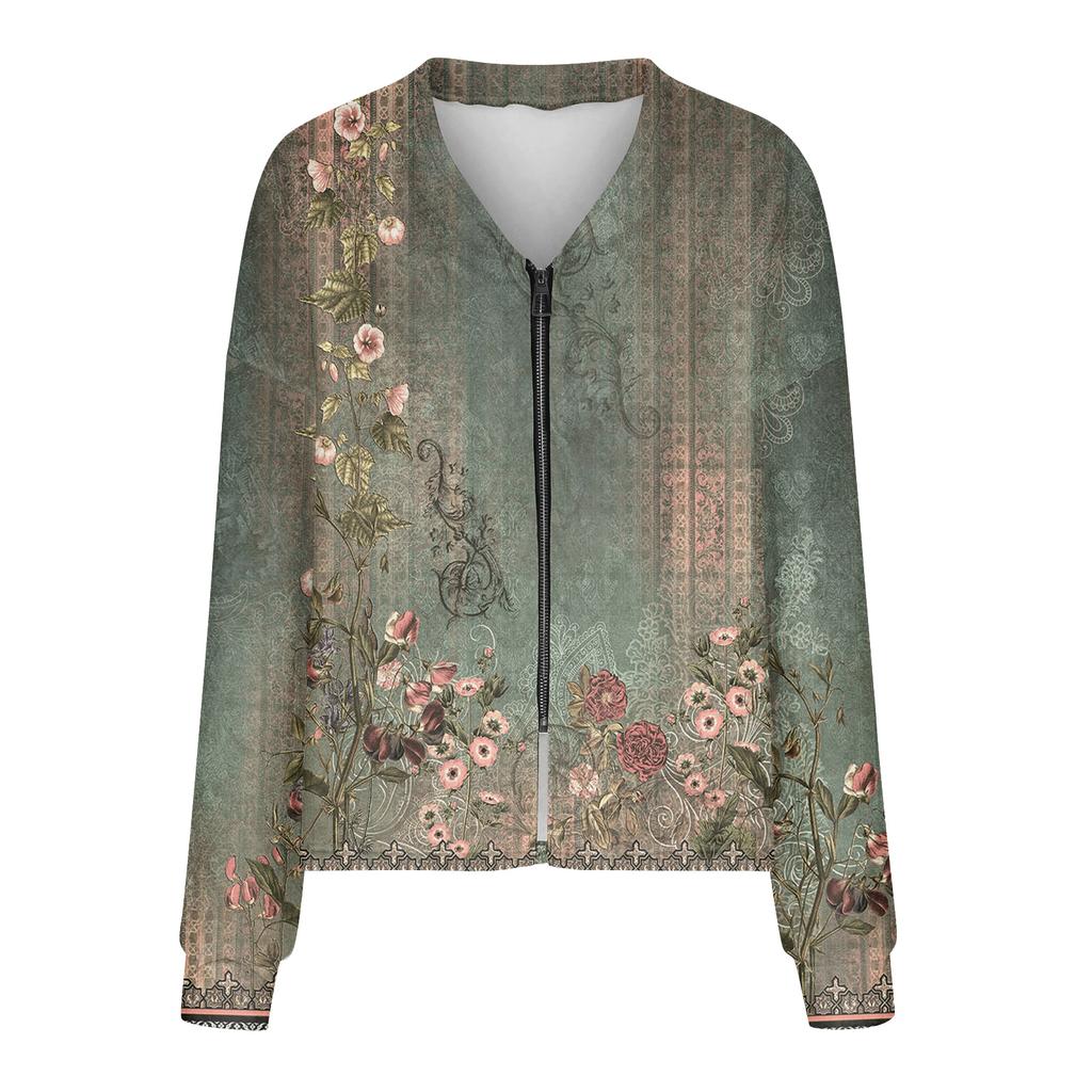 Womens Zip Up Sweaters Sweatshirts Long Sleeve Oversized Jackets Soft Casual Loose Tunic Tops