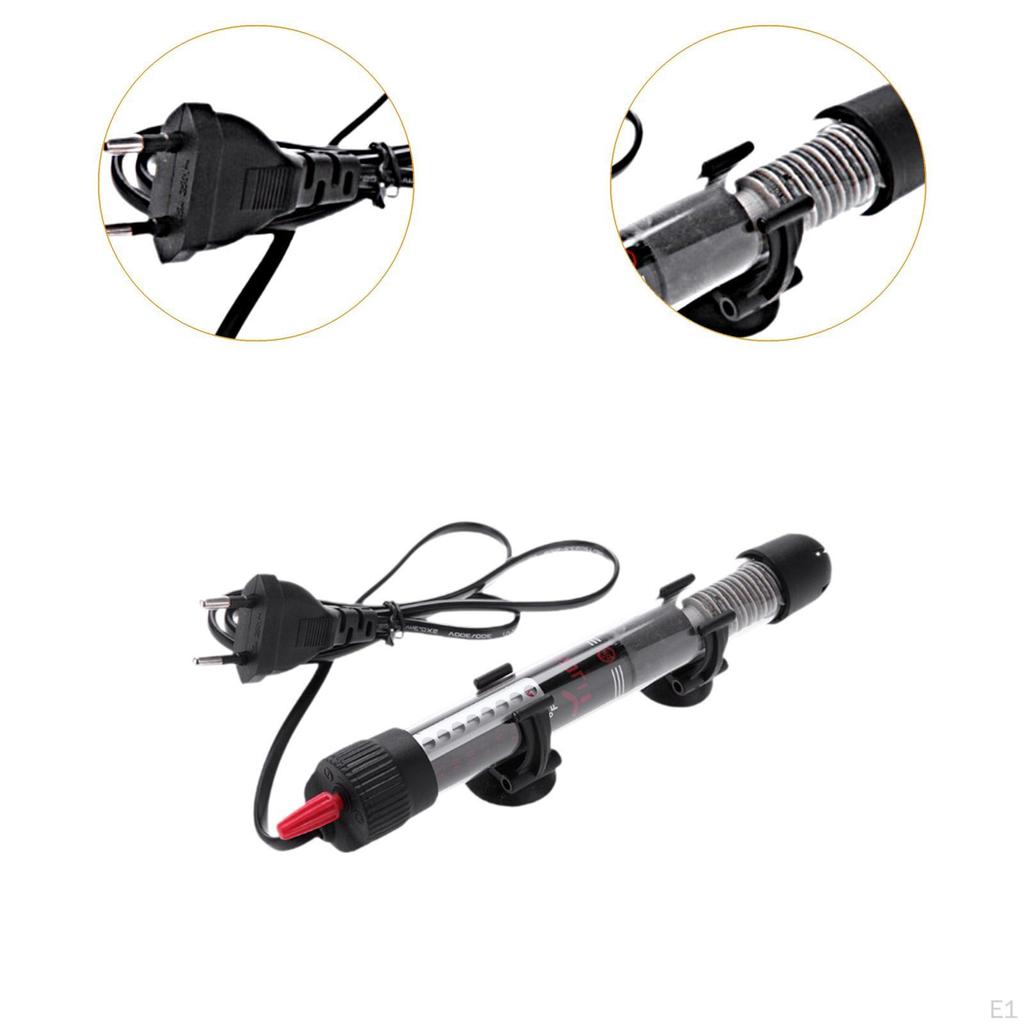 25W Submersible Aquarium Heater Warmer EU 220V Plug Sturdy with Suction Cups