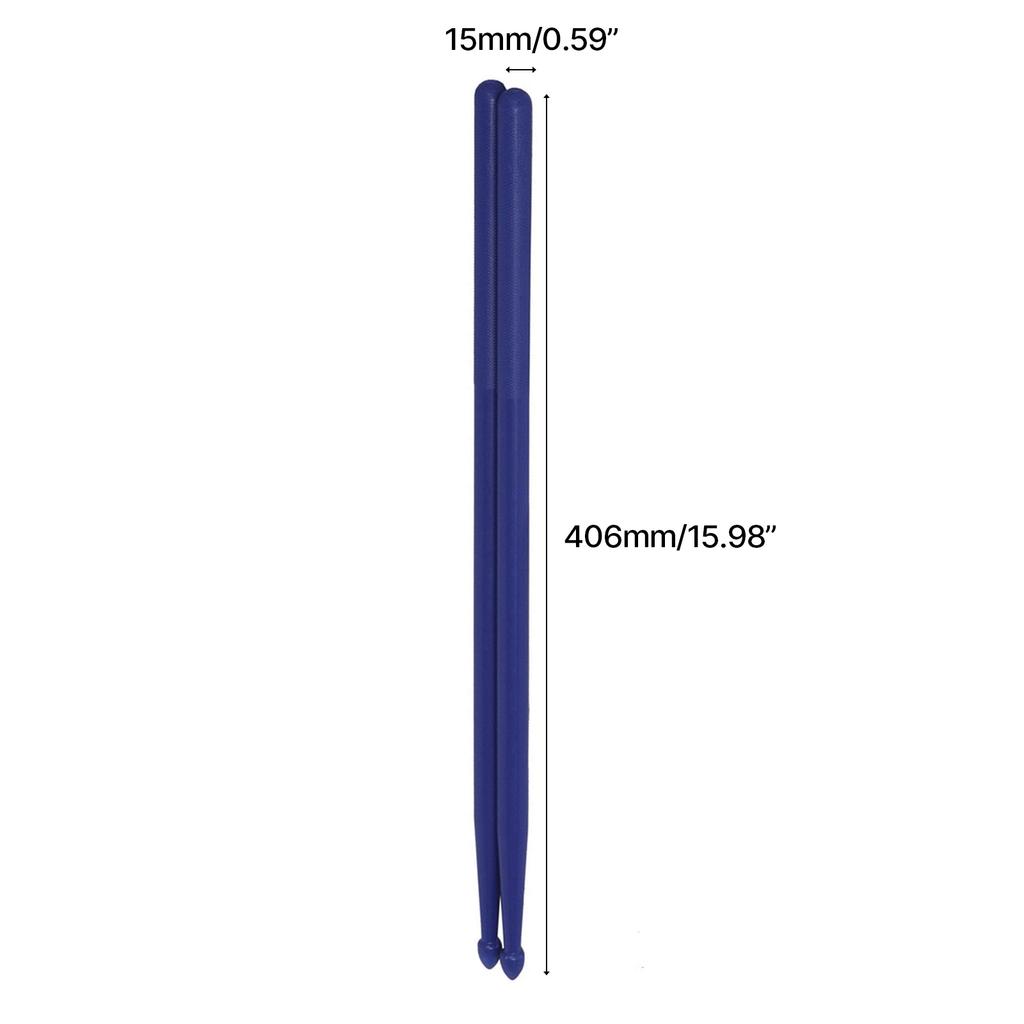 1 Pair Drum Sticks with Non-Slip Handle 5B Nylon Drumsticks for Kids Beginner Musical Instrument Percussion Accessory