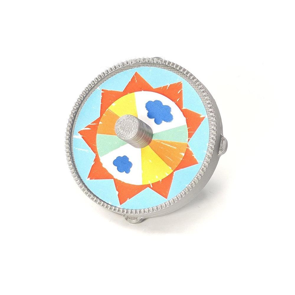 

3D Print Gyro Toys Plastic Flying Stacking Gyroscope New Launcher Gyroscope Gift серебряный