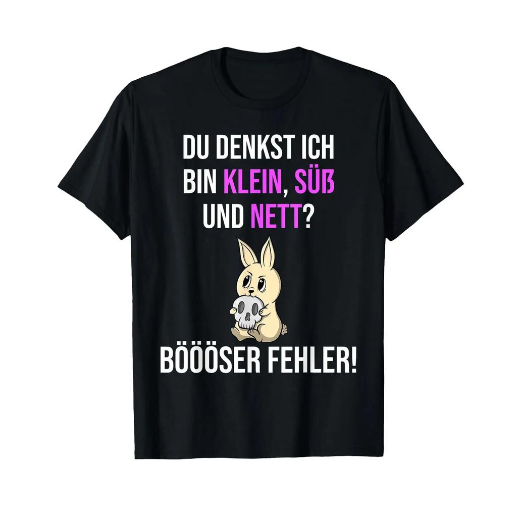 Funny Bunny Shirt For Little Ones Cute Gift Evil T Vintage Top For Everyday Wear Soft Breathable Slightly Fashion