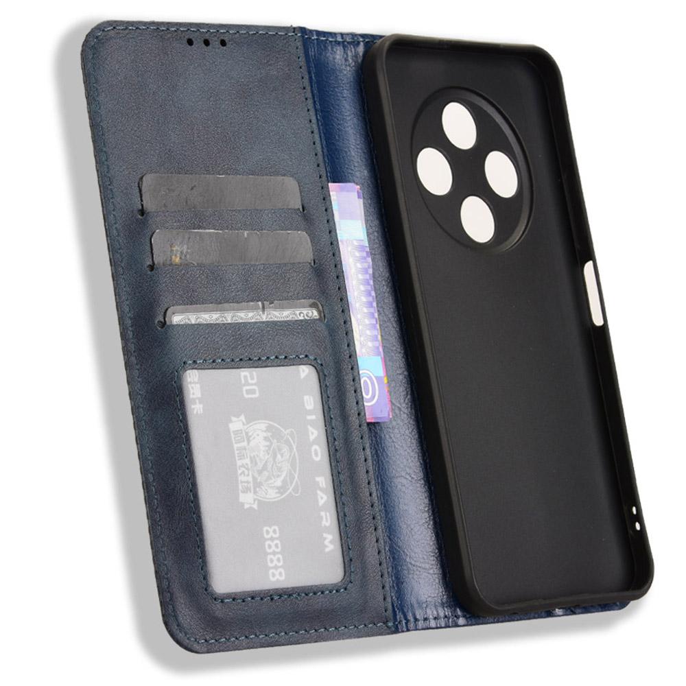 For TECNO Spark 30C 4G kL5n Leather Case Wallet Stand Retro Texture Phone Cover