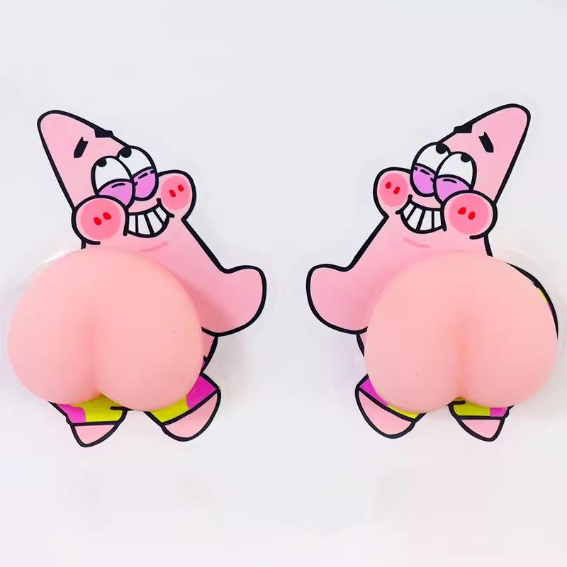 Shin-chan 3D Car Anti-collision Silicone Butt Stickers