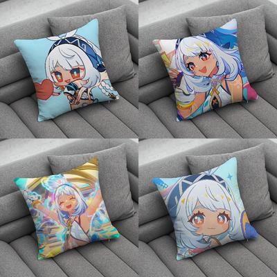 GGenshin Impact Mualani Pillow Case Soft Cushion Cases for Farmhouse Sofa Decor Home Decorations and Protector