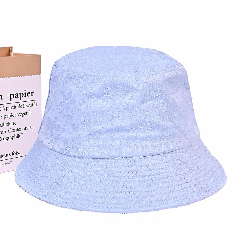 

Принтованная вышитая панама весна и осень красивая шляпа женская повседневная универсальная шляпа-ведро, подчеркивающая лицо, маленькая панама One Size