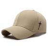 Spring Side Embroidered Cross Sport Cap Sunshade Baseball Cap for Young Men Women