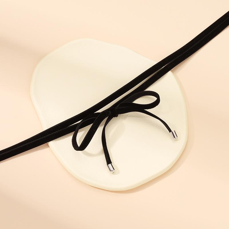 Europäischer und amerikanischer Schmuck gotische Halskette Choker Kragen ins Schleifenanhänger Schlüsselbein Kette