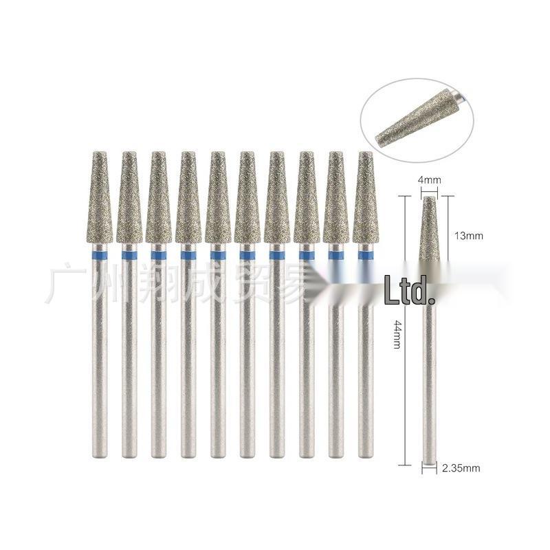 10-Piece Nail Art Diamond Drill Bits for Pre-Treatment and Grinding Dead Skin & Calluses