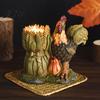 Rustic Farmhouse Fall Decor Autumn Harvest Figurine Ornament, Decorative Resin Statue, Turkey/Scarecrow/Pumpkin Retro Pastoral Style Ornaments
