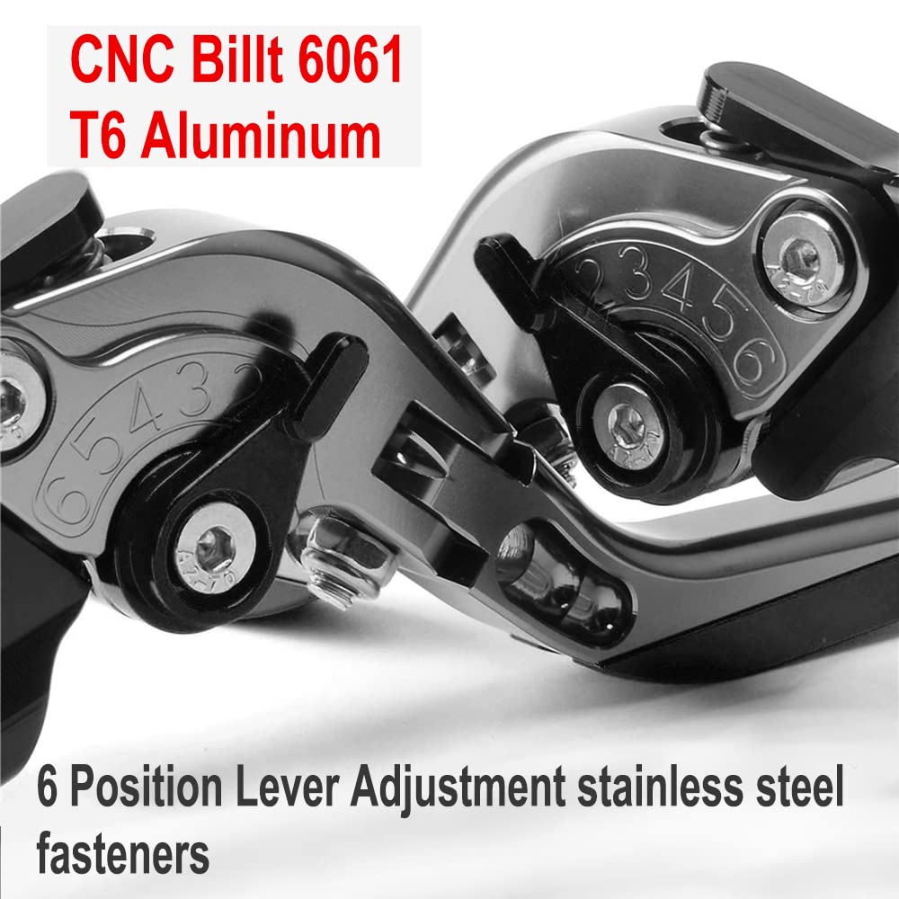 FOR GROM MSX 125 MSX125 2014-2022 Motorcycle Handlebar Grip Folding Expandable Adjustable Brake Clutch Lever MSX 125 Accessories (Ti Blue)