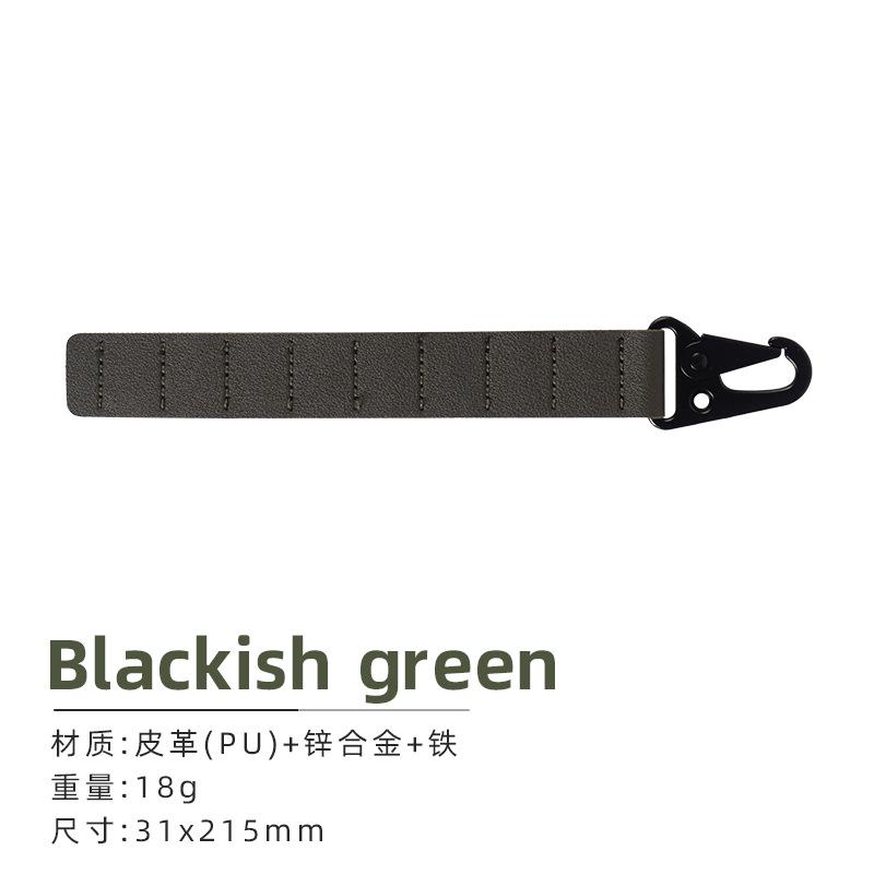 CLS 8-hole Ground Nail Storage Chain PU Leather Portable Tent Nail Storage Bag Outdoor Camping Nail Bag Storage Accessory Chain