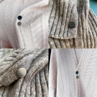 10 Stück Nahtloser Spiral-Schnallenclip Metall Abnehmbarer Manschettenverschluss Gestrickte Pullover Fixierklemme Kleiderschrankfehlfunktion vermeiden