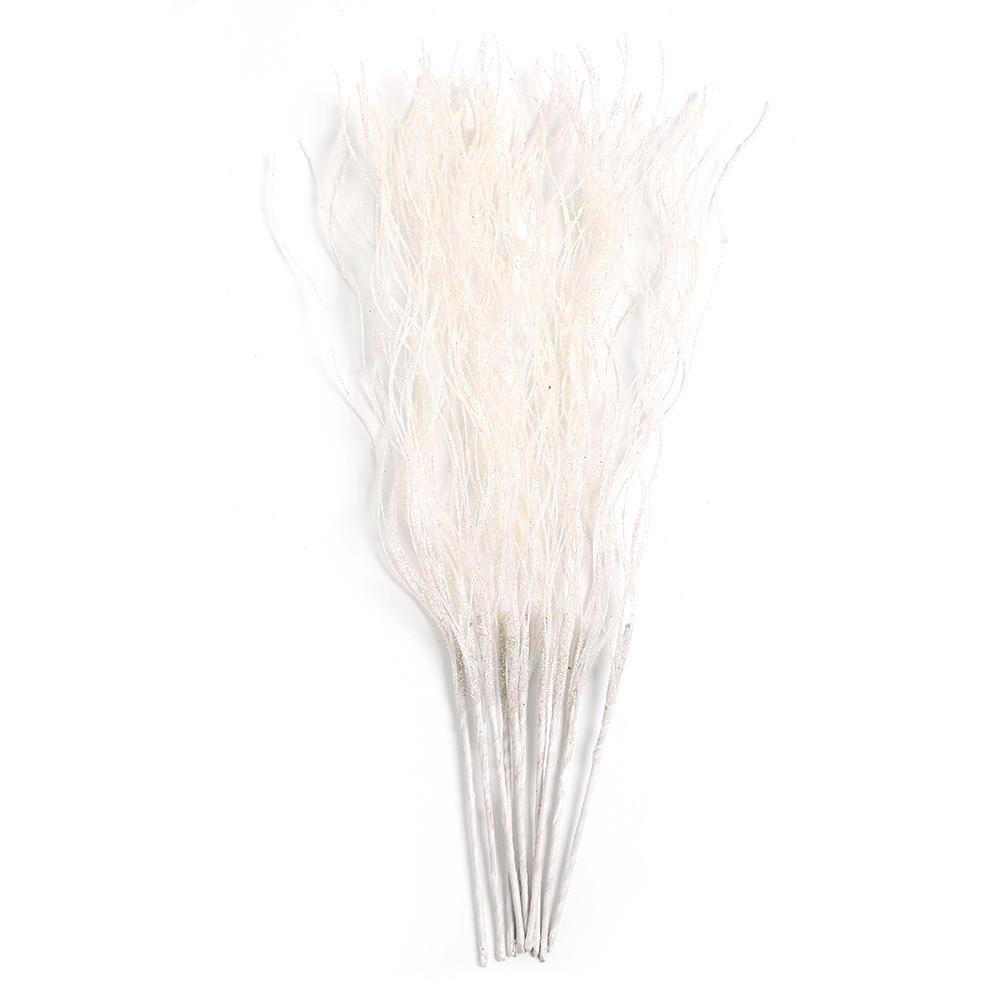 

5Pcs Christmas Decoration 42cm Foam Berries Artificial Flowers Glitter Christmas Berries Bouquet Home Room Decor Wedding Decor 5Pcs