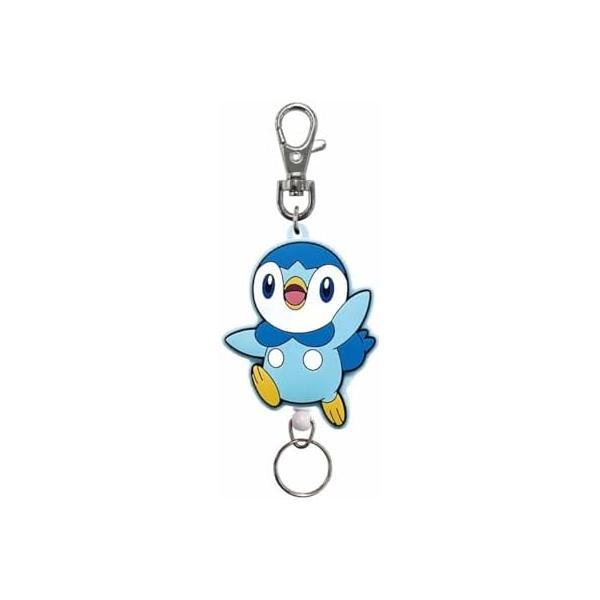Pokemon Rubber Reel Keychain Piplup New