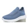 Flying woven men's shoes spring and autumn thick-soled fashion casual shoes low-top simple and breathable dad