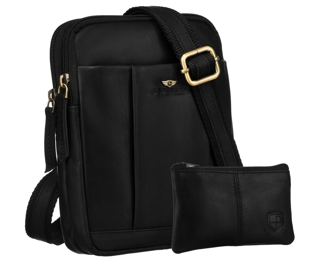 PTN M22E-OPU-6798 Black Leather Bag