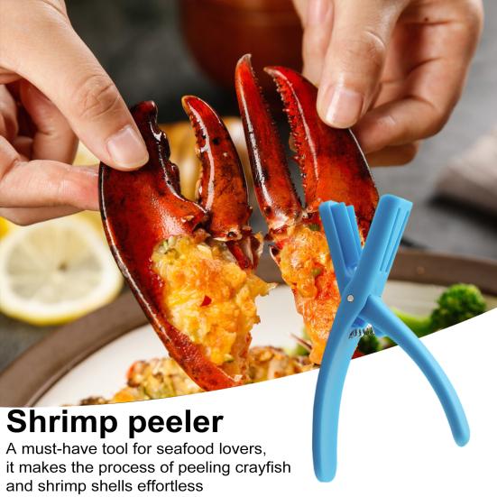 Crawfish Shelling Pliers Food-Grade Plastic Seafood Opener Tool for Easy Shelling Shrimp And Crawfish Tail Meat Removal with Nail