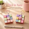 Keys Button Fidget Keychain DIY Keyboard Clicker Toy New Pinch Toy  Relief Stress