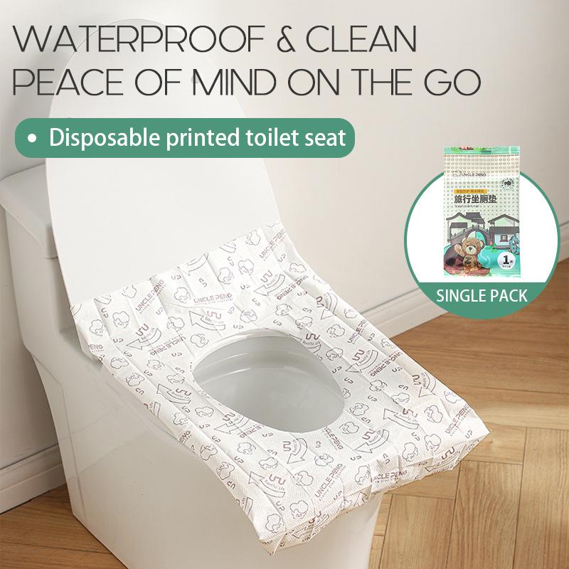 Sterilized Portable Disposable Double-Layer Non-Woven Toilet Seat Covers for Travel and Home