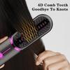 Electric Hair Brushes Cordless Hair Straightener Brush Portable Straightening Brush Negative Ions Hot Comb USB Charge