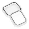 2pcs Watch Case Cover Crystal Shiny Protective Case with Film Jewelry Accessory for IOS Watch