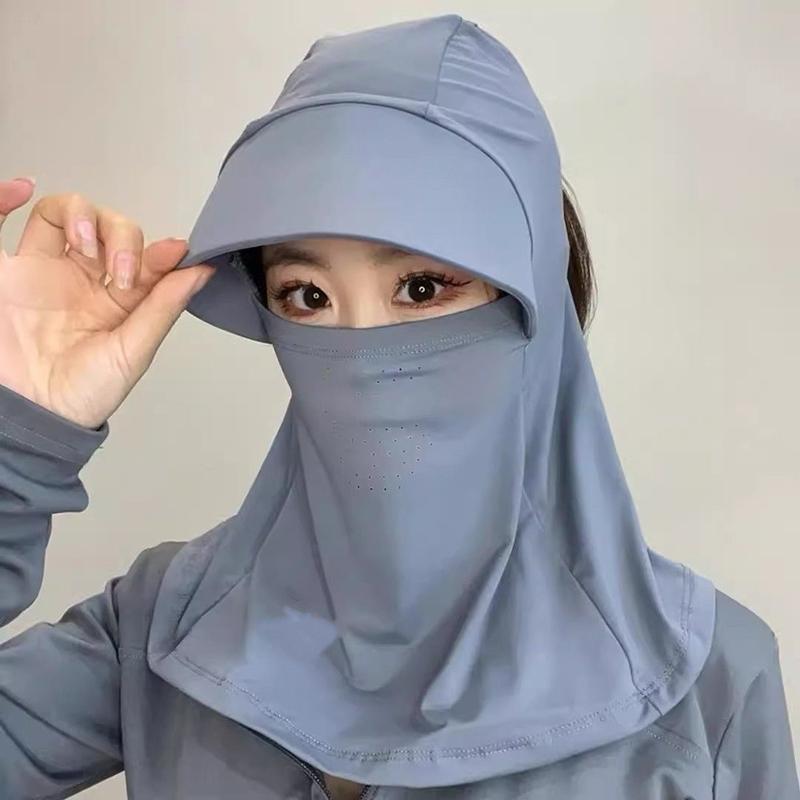 

Женский летний шарф с защитой от ультрафиолета, чехол для шляпы, чехол для спорта, велоспорта, защита от солнца, солнцезащитный крем, пылезащитная шляпа темно-серого