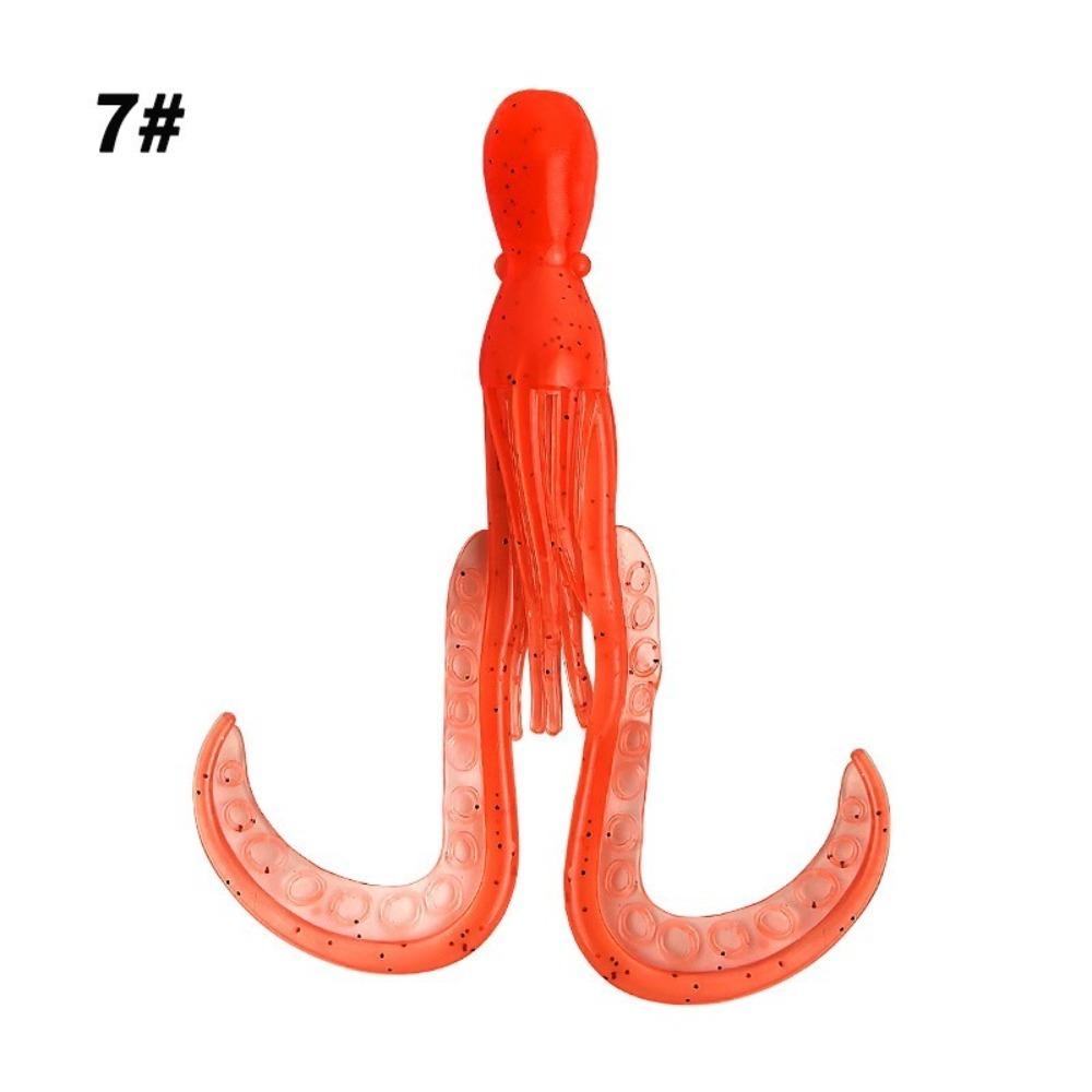 4.2g Weight Silicone Trolling Skirts 11cm Length Luminous Squid Jigging  Jigging Fishing
