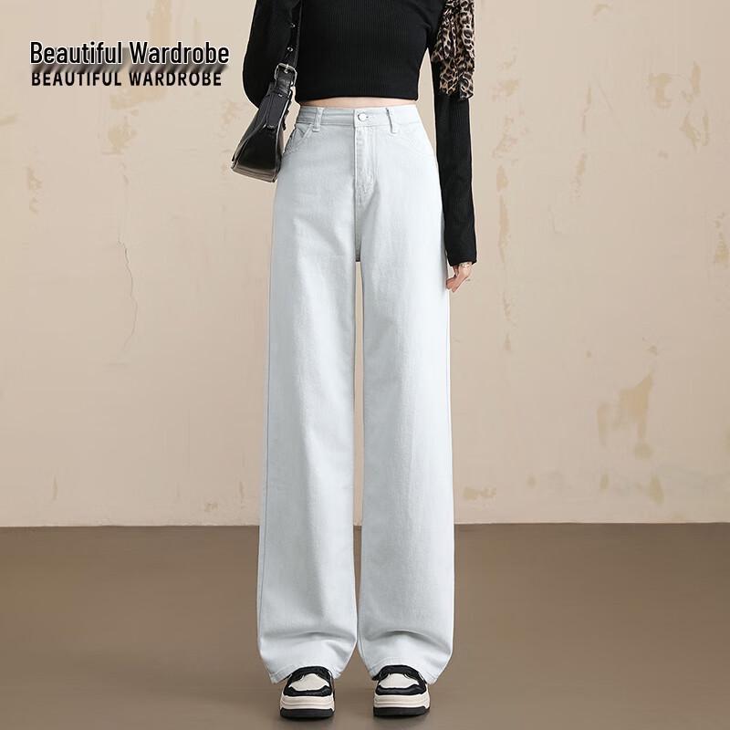 

Женские джинсы деним прямого кроя свободного покроя с высокой талией XL