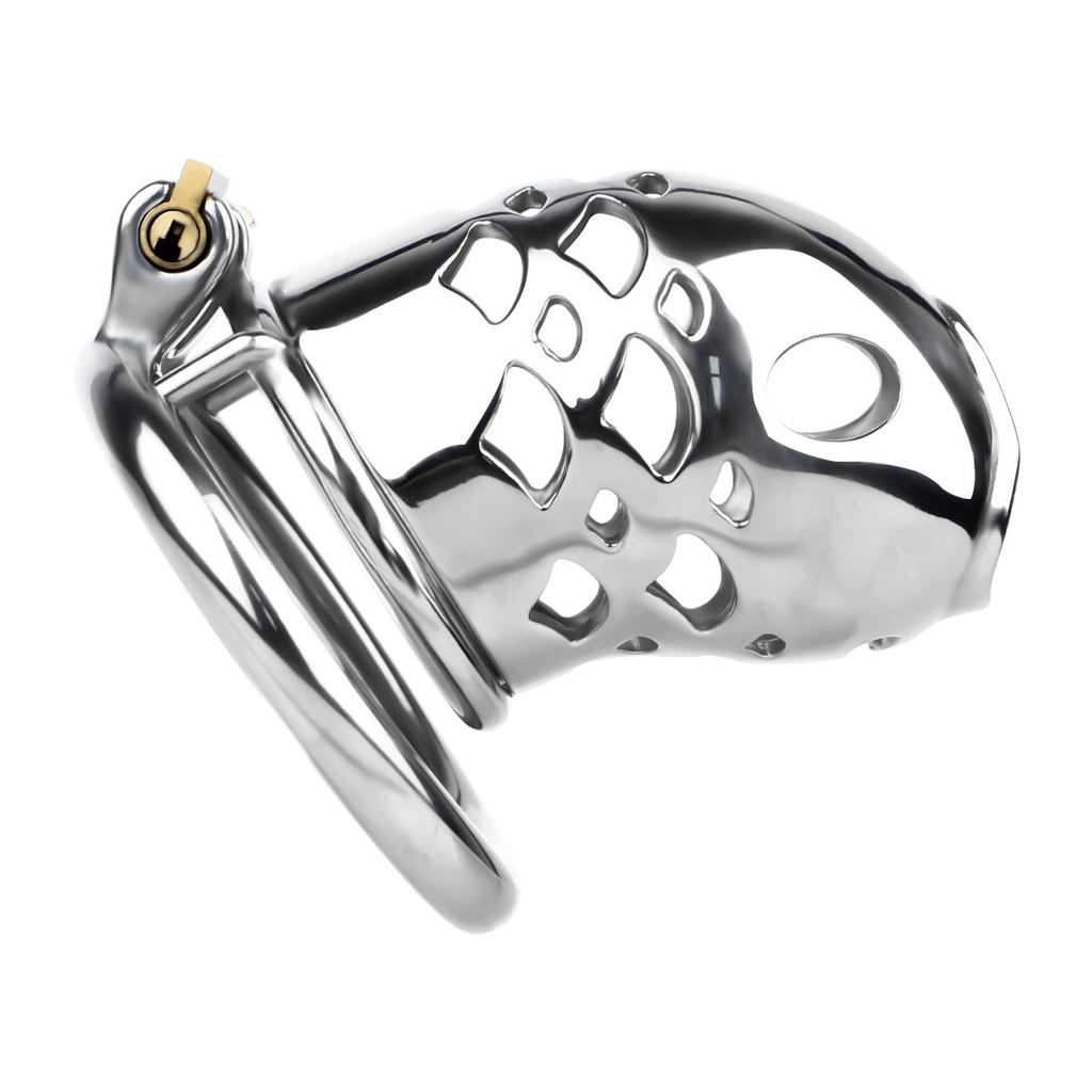Stainless Steel CB Lock Metal Chastity Lock Male Penis Cage Chastity Gay Sex Toys Cock Ring Urethral Chastity BDSM