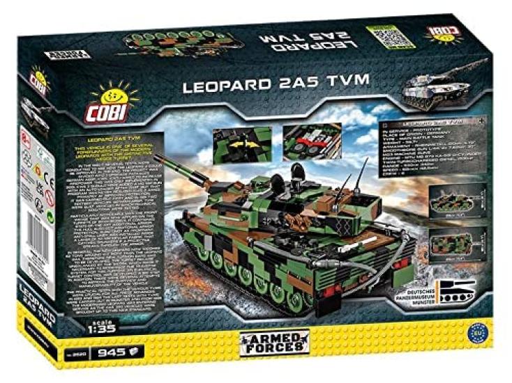 Armed Forces #2620 Leopard 2 A5 (German Army) 135 Scale [Military Block - COBI]