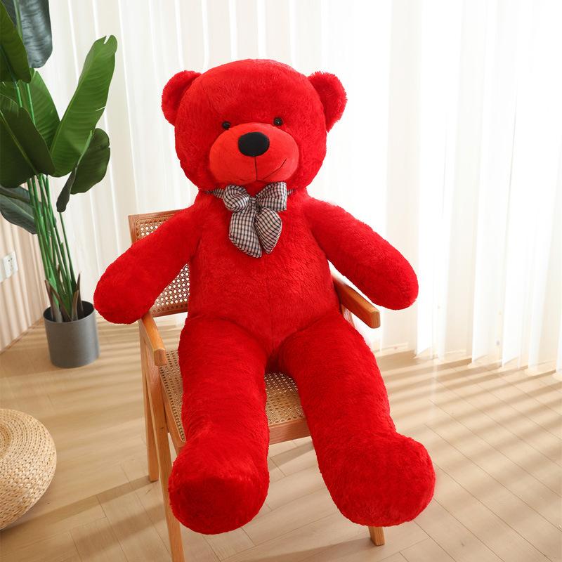 Large Red Teddy Bear Doll Plush Toy Big Bear Hug Bear Doll Give Girlfriend Rag Doll Birthday Gift