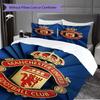 Emblema Manchester Glory Set da tre pezzi (1 * copripiumino + 2 * federa, senza nucleo) Set biancheria da letto 2D Piatto Regalo di Natale Compleanno