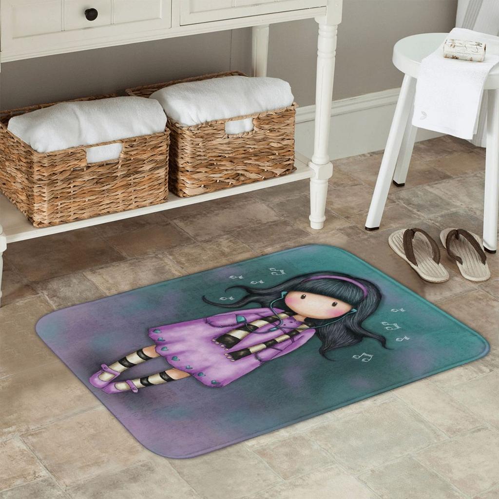 Santoro Gorjuss Anti-slip Doormat Floor Mat Washable Carpet Rug for Kitchen Entrance Home Balcony Footpad Mats