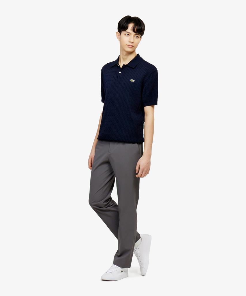 LACOSTE Men'S Cable Short Sleeve Sweater Polo Shirt Ph368E-56G 166
