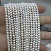 1String, White Natural Freshwater Pearls Beads for Jewelry Making DIY Crafts (Beads 3-4mm, Length 36cm)