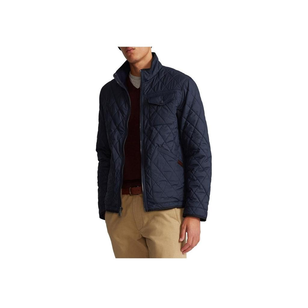 Polo Ralph Lauren Solid Color Quilted Zip Jacket Men jackets Navy 710852760-002