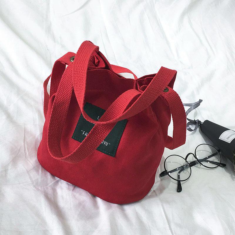 Walking Bag, Women's Crossbody Bag, Mini Canvas Bag, Japanese Cloth Bag, Cute Girl's Handbag, Water Bucket Bag, Miscellaneous Handbag