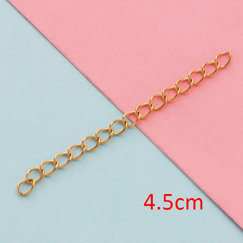 10-20pcs Stainless Steel Extended Extension Tail Chain Lobster Clasps Connector for Bracelet Necklace DIY Jewelry Making Finding