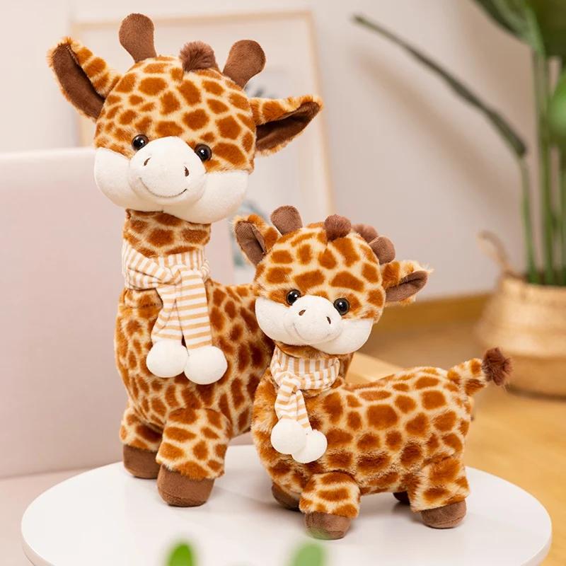Lifelike Giraffe Stuffed Animals Scarf Giraffe Plush Toy Plushie Toy Gift For Kid Girlfriend Birthday Boy Christmas Gift