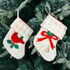 A20F-Christmas Stocking Christmas Tree Hanging Stockings Pendant Christmas Candy Bag Christmas Hanging Socks Cartoon Stocking