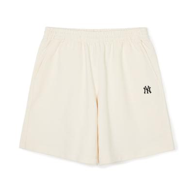 New York Yankees Casual Shorts Unisex Cream Moderate 3ASPB0343-50CRD
