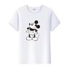 Vintage Unisex Cartoon Tshirt Mickey Mouse Tops Graphic Clothes Summer Blouses Short Sleeve T-shirt White Tees