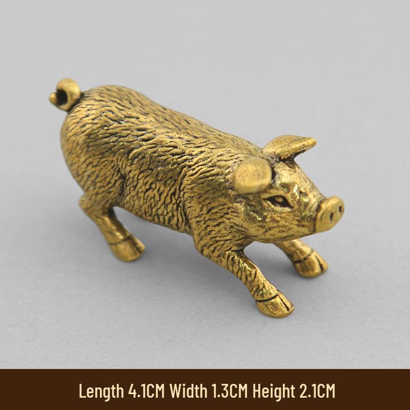 Solid Brass 3D Zodiac Animal Ornaments - Set of 12 for Home or Office Decor