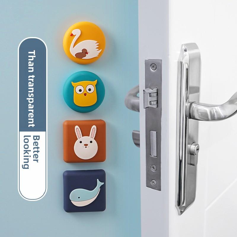 Cartoon Anti-Kollisionspad, Geräuschloser Verdickter Weichgummi Türsticker Anti-Kollisionspad, Anti-Kollisionspad, Wand Türgriff Anti-Kollisionspad